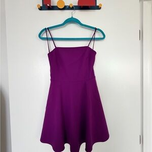 Alice + Olivia Fuchsia Spaghetti Strap Dress
